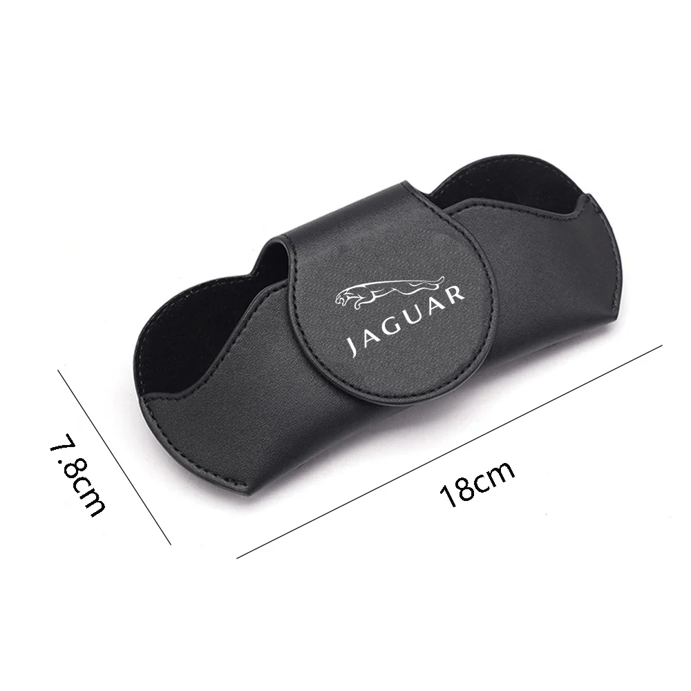 Car Glasses Case Auto Sun Visor Glasses Sunglasses Clip Card Ticket Holder for Jaguar XF XJ XJL XE XKR XK E F I PACE JS R sport