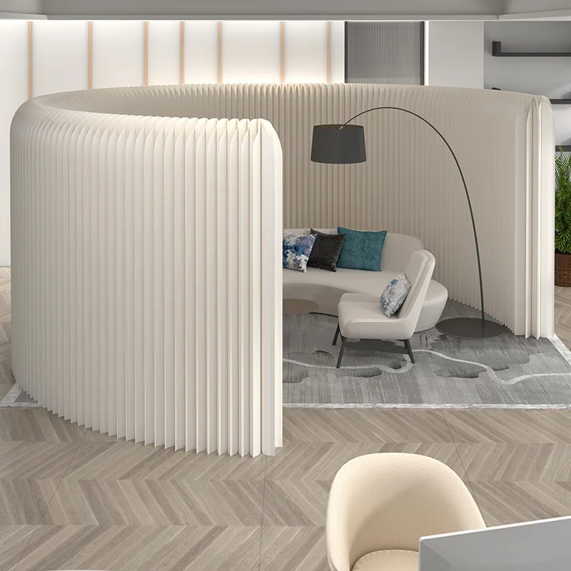 

Водонепроницаемая складная бумажная перегородка для офиса, ванной комнаты, входной двери, ограждение, ширма, разделительное полотно для прямых трансляций