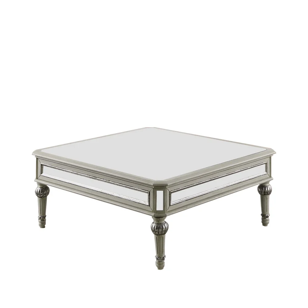 

Coffee table living room light luxury, modern mirror glass small table