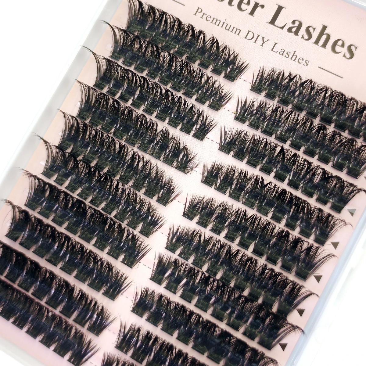 60-reihiges DIY-Wimpernverlängerungs-Set, Cluster, individuelles Wimpern-Set, Mix-Stile, 10–18 mm, mit Bindung und Dichtung, Augen-Make-up-Werkzeug – Detail 21