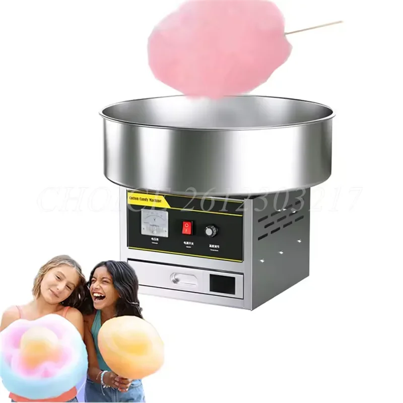 1.2KW 220V Commercial Sweet Cotton Candy Maker Electric Automatic Marshmallow Flower Fancy Candyfloss Sugar Floss Machine