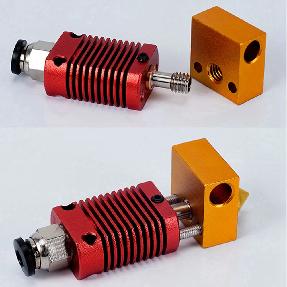 

Хорошо изготовлено 3 шт. Мягкий цельнометаллический биметаллический CR10-Crazy Heat Break Throat для Ender 3 V2 Ender 5 CR-10S Pro Hotend для 3D-принтера