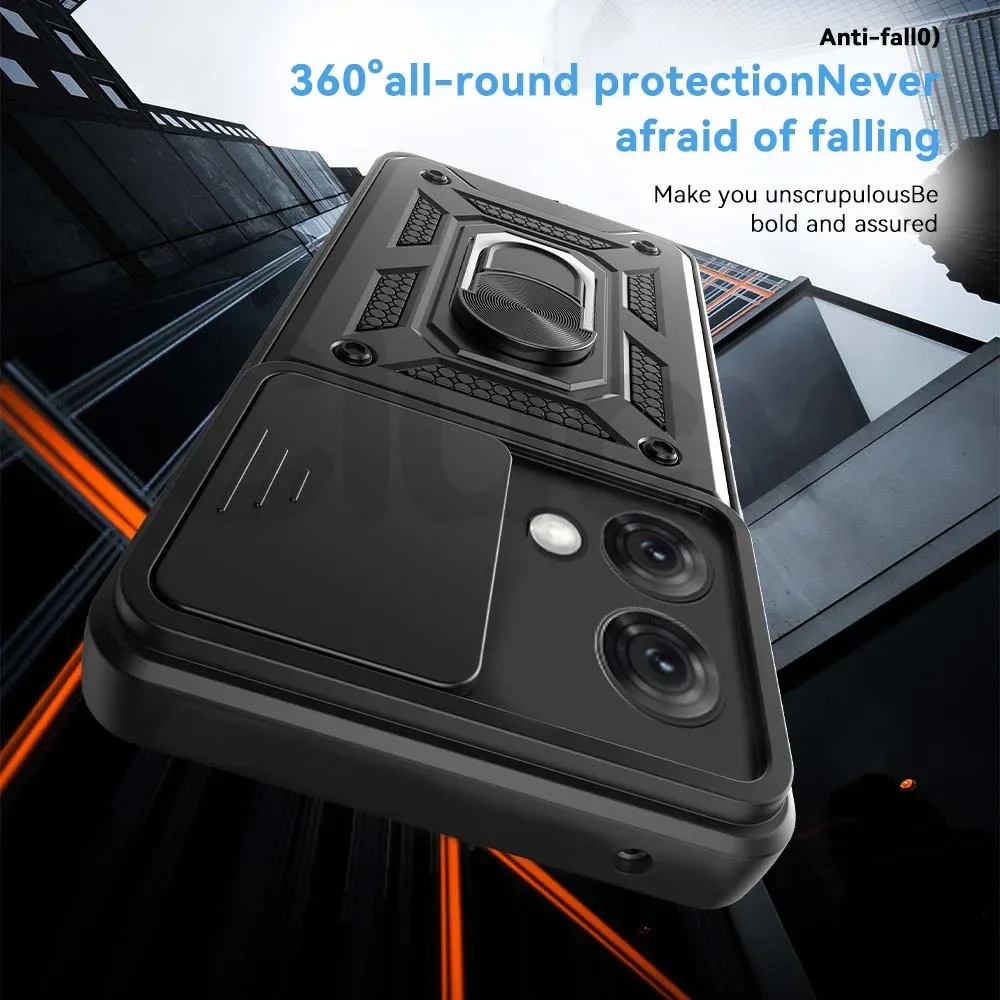 For Motorola Mote G84 G54 G34 G14 G53 G62 G42 G10 G20 G30 E22i E20 E30 E40 Case Slide Camera Shockproof Armor Protect Cover