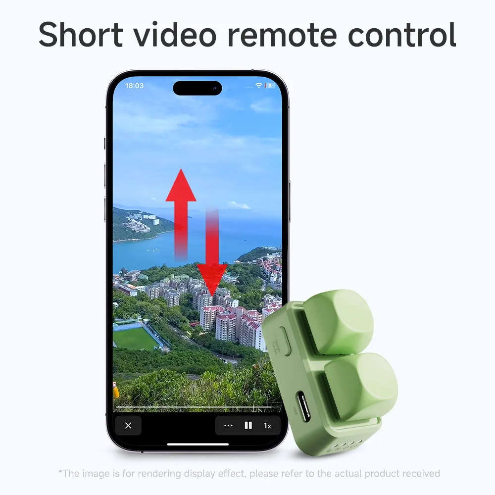 Blue Tooth Remote Control Swipe Short Videos For Android/IOS Mini Keypad Dual Button E-book Page Turner For Tablet Mobile Phone