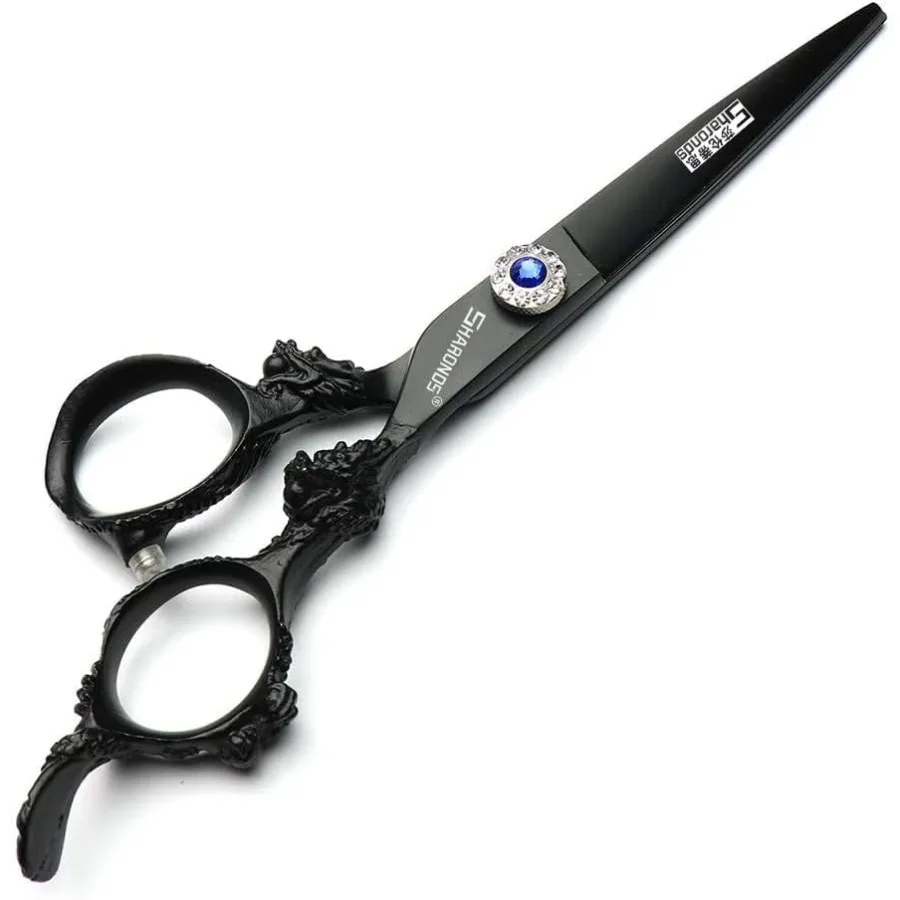 مجموعة ماكينة قص الشعر الاحترافية مقاس 6/7/9 بوصة من الفولاذ المقاوم للصدأ ماكينة قص الشعر الحادة مع 6 بوصة 2 قطعة مقص خاص بمقص سيلفي