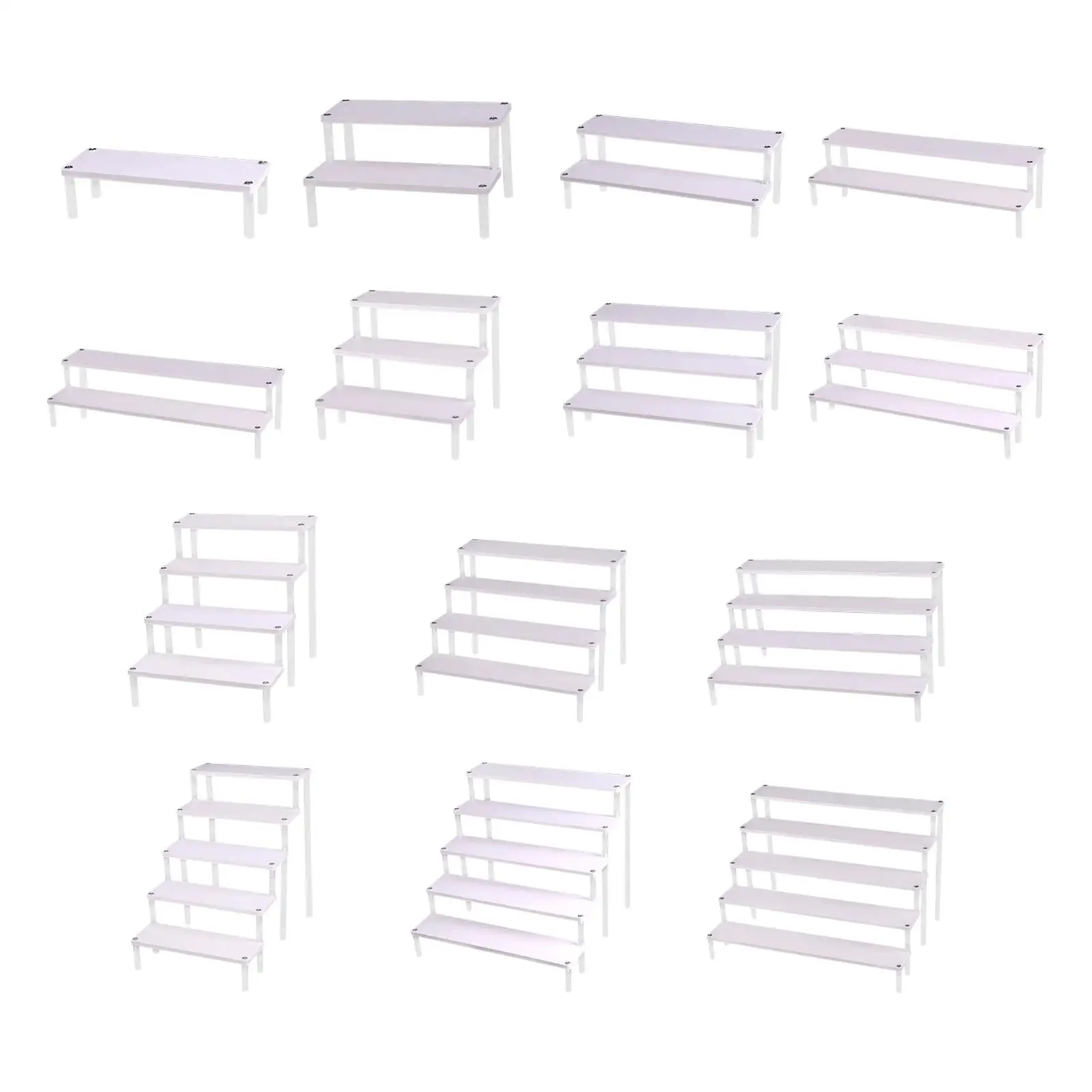 Multipurpose Wooden Display Riser Shelf for Perfume Cosmetic Showcase Collectibles Stand for Retail Store