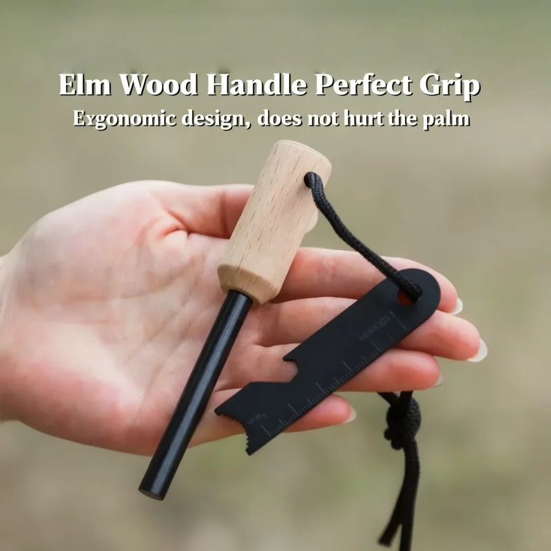 Bear Grylls Survival Fire Starter Magnesium Flint Rod, Portable Emergency Firesteel Kit Lighters Smoking for Camping Hiking Tool view 2