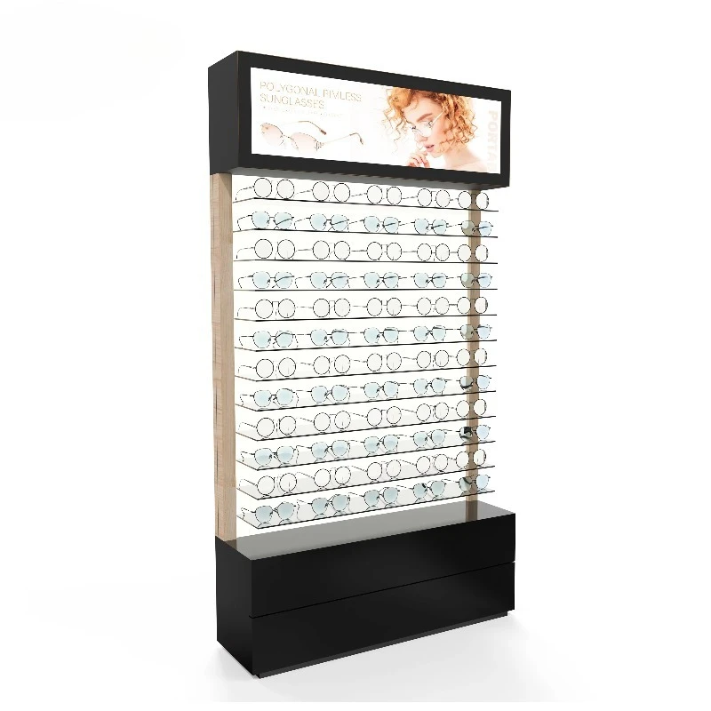 حافظة عرض النظارات رف عرض النظارات حامل عرض بصري فاخر لعرض النظارات #3