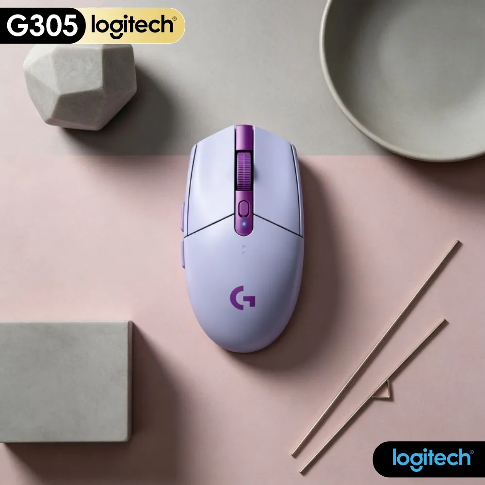 G305 Logitech LIGHTSPEED Accurate Game Mice HERO 12000 DPI 6 Programmable Buttons 250H Battery Wireless PC Mac Gamers