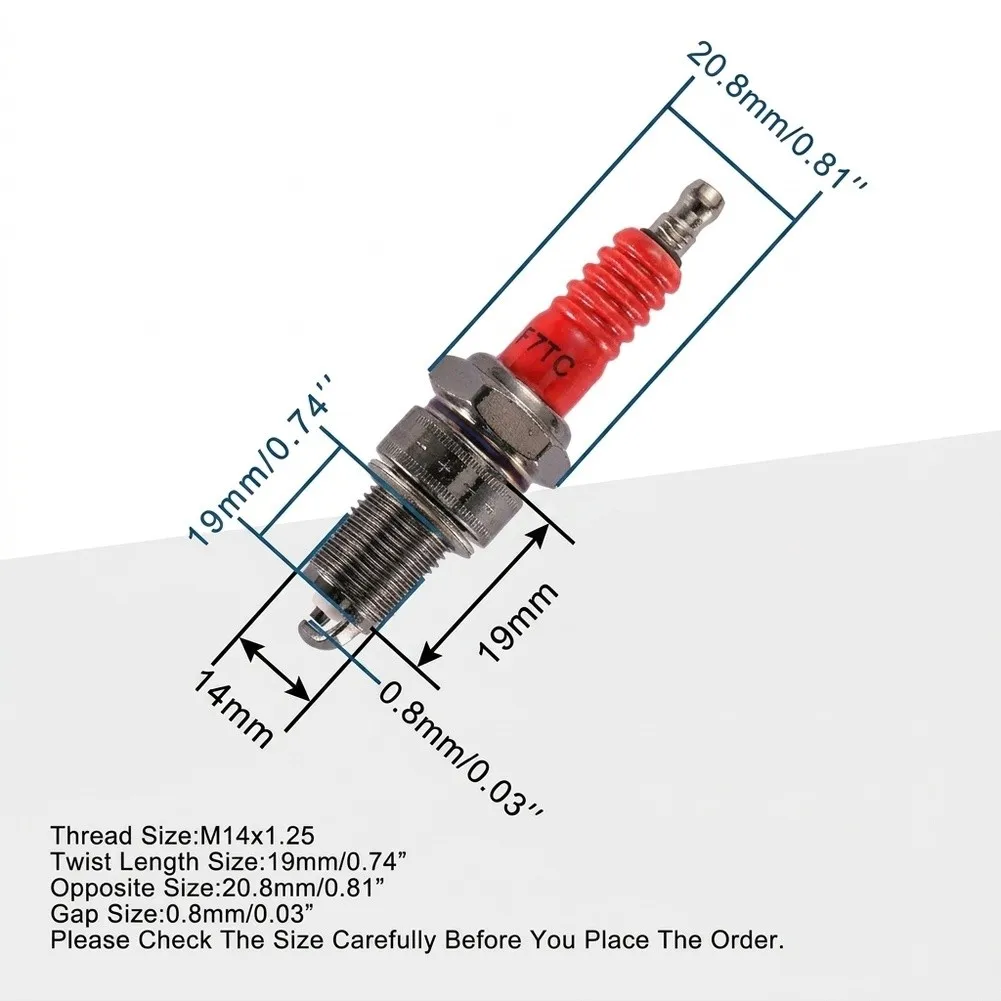 19mm Thread Cap F7TC Spark Stopper Metal Construction Reliable Ignition Improved Efficiency Robust Performance