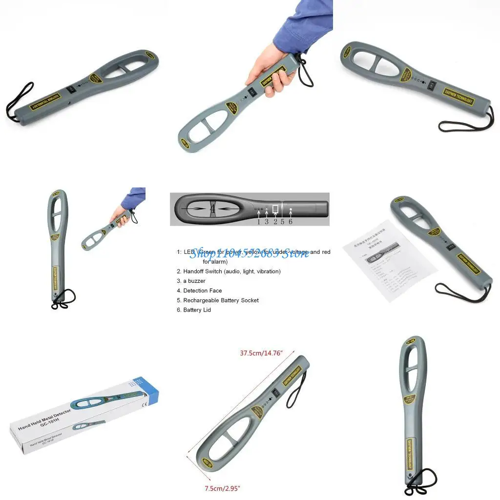 

Y6GD Body Scanner High Sensitivity Security Equipment Industrial Metal Detector Wand