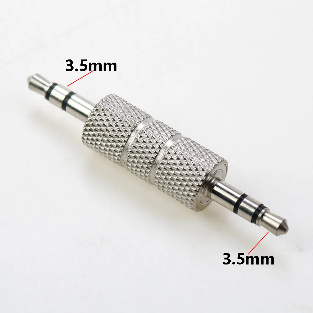 3.5mm Male to Male Stereo Audio Adapter 3.5mm M to M Jack Headphone Coupler Professional for Bluetooth Car Audio AUX Connector