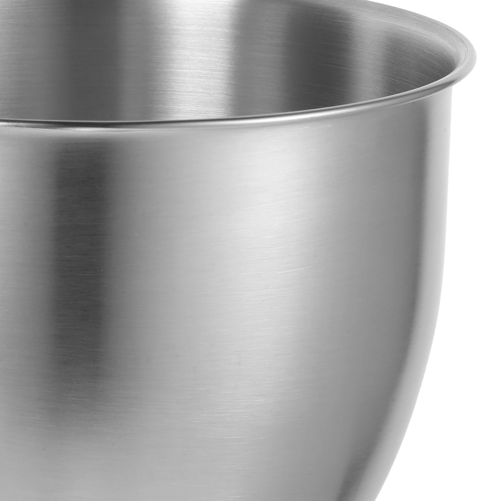 

Stainless Steel Egg Beater Mixing Bowls with Handles Metal Deep for Mixer Small