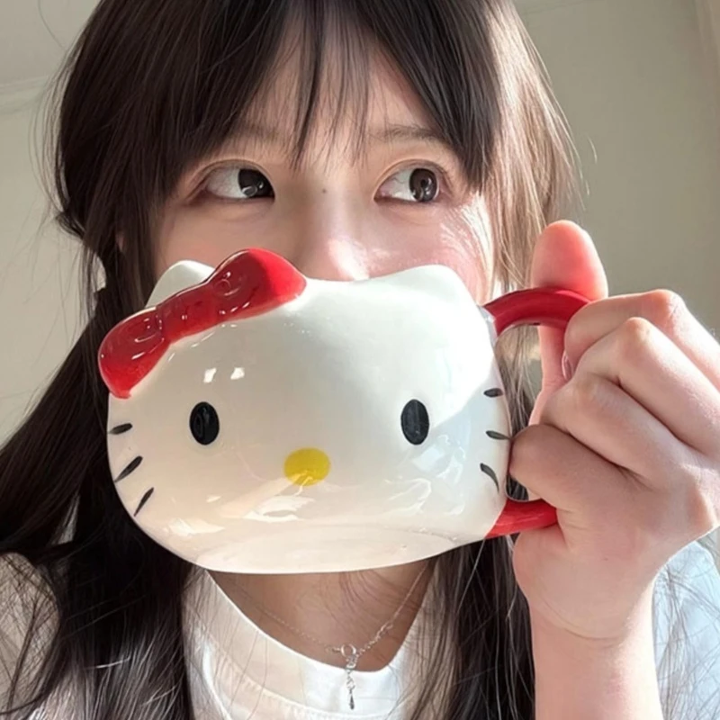 

Новинка 2025, керамическая кружка, женская офисная чашка для завтрака, подарок на день рождения, милая ручка, высокое эстетическое значение, кухонная посуда для столовой, бара