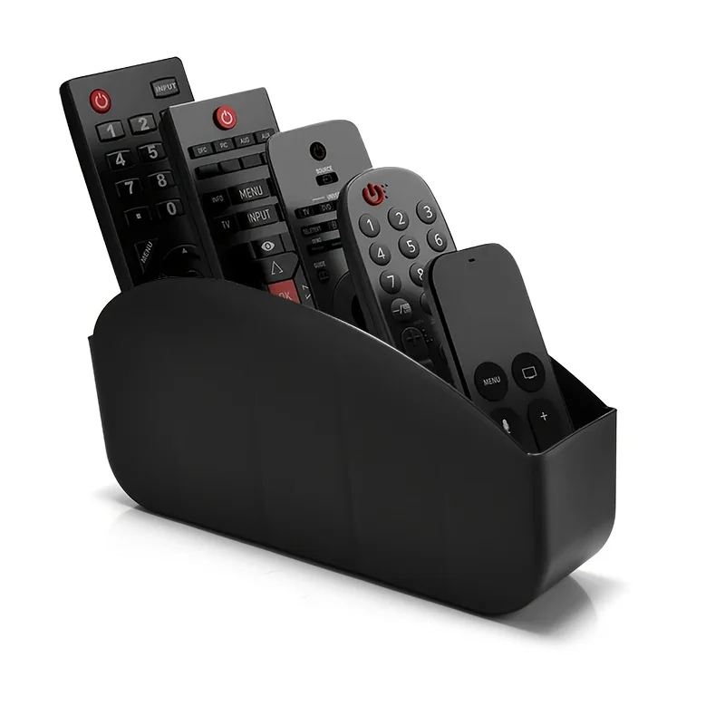 Remote Control Storage Box With 5 Compartments Made of Plastic - Suitable for Organizing Remote Controls for Tvs, Media Players view 4