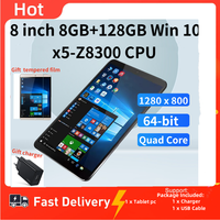 2025 Newest AR3 Windows 10 Sales 8/10 INCH 8GB DDR3 RAM 128GB ROM x5-Z8300 CPU 64-Bit Quad Core Dual Cameras 4000mAh Battery