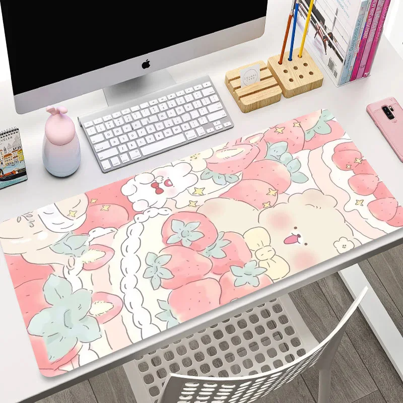 XXL Cute Computer Carpet Mat Office Cartoon Rubber Desk Mats Large Gamer Mouse Pad Customized Various Mechanical Keyboard Pads