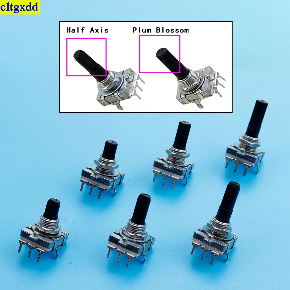 

Cltgxdd 1piece EC16 rotary encoder 24 positioning 24 pulse sawtooth axis 15/20/25mm digital rotary potentiometer 3Pin