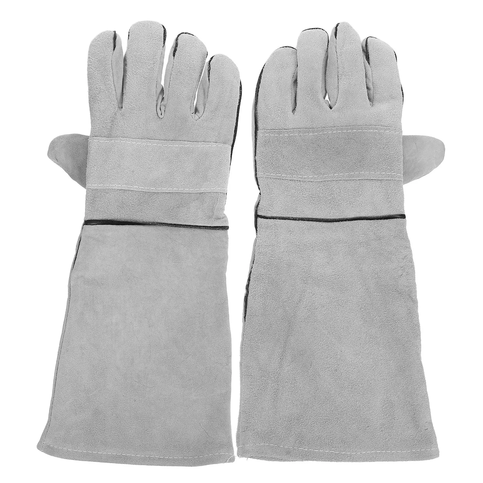

1Pair Dog Cat Bite Resistant Protective Gloves Reinforced Palm Heat Resistant Pet Grooming Feeding Bathing Handling Gloves