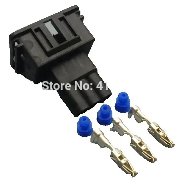 shhworldsea 3 Pin 3.5mm  EV6 Wire Connector Throttle Position Sensor Plug Socket Standard S-745 For Volvo AIRTEX 1P1421 For FIAT