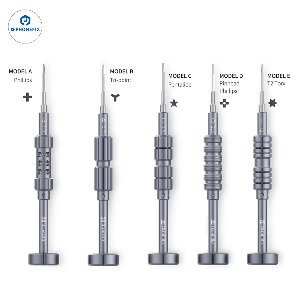 QIANLI 2D Precision Screwdriver Set Hand Tools for iPhone LCD Screen Disassembly Multi Type Anti-Slip Cell Phone Repair Tool