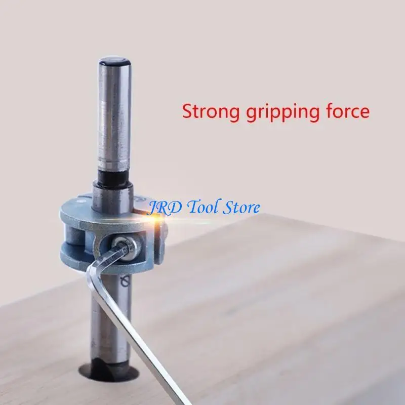 A2UD Zinc Alloy Woodworking Tool Bor Locator Kedalaman Stop Collars Ring Positioner