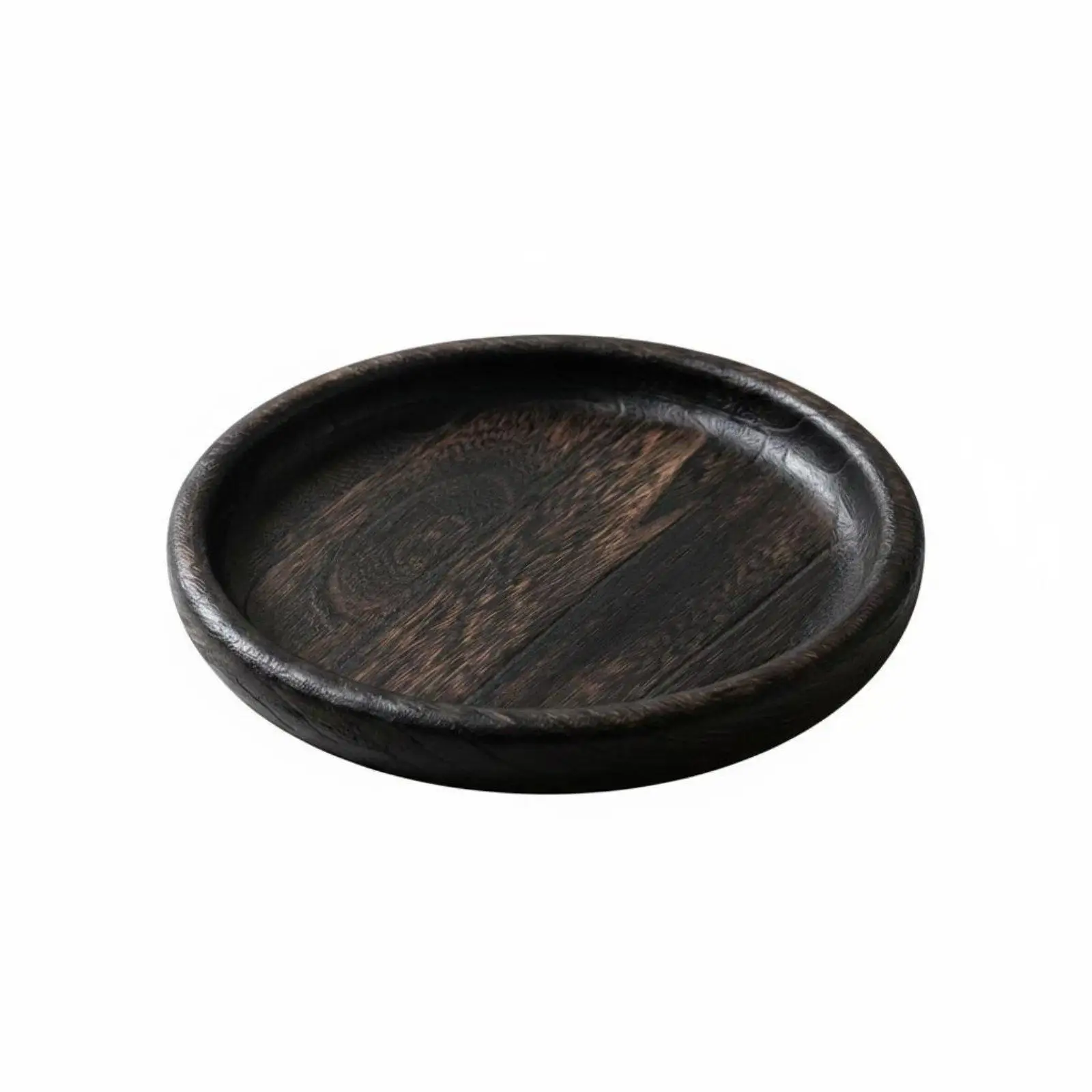 Serving Tray with Raised Edge Wood Round Tray Decor Centerpiece Tray for Home Decorating Luxury Table Design