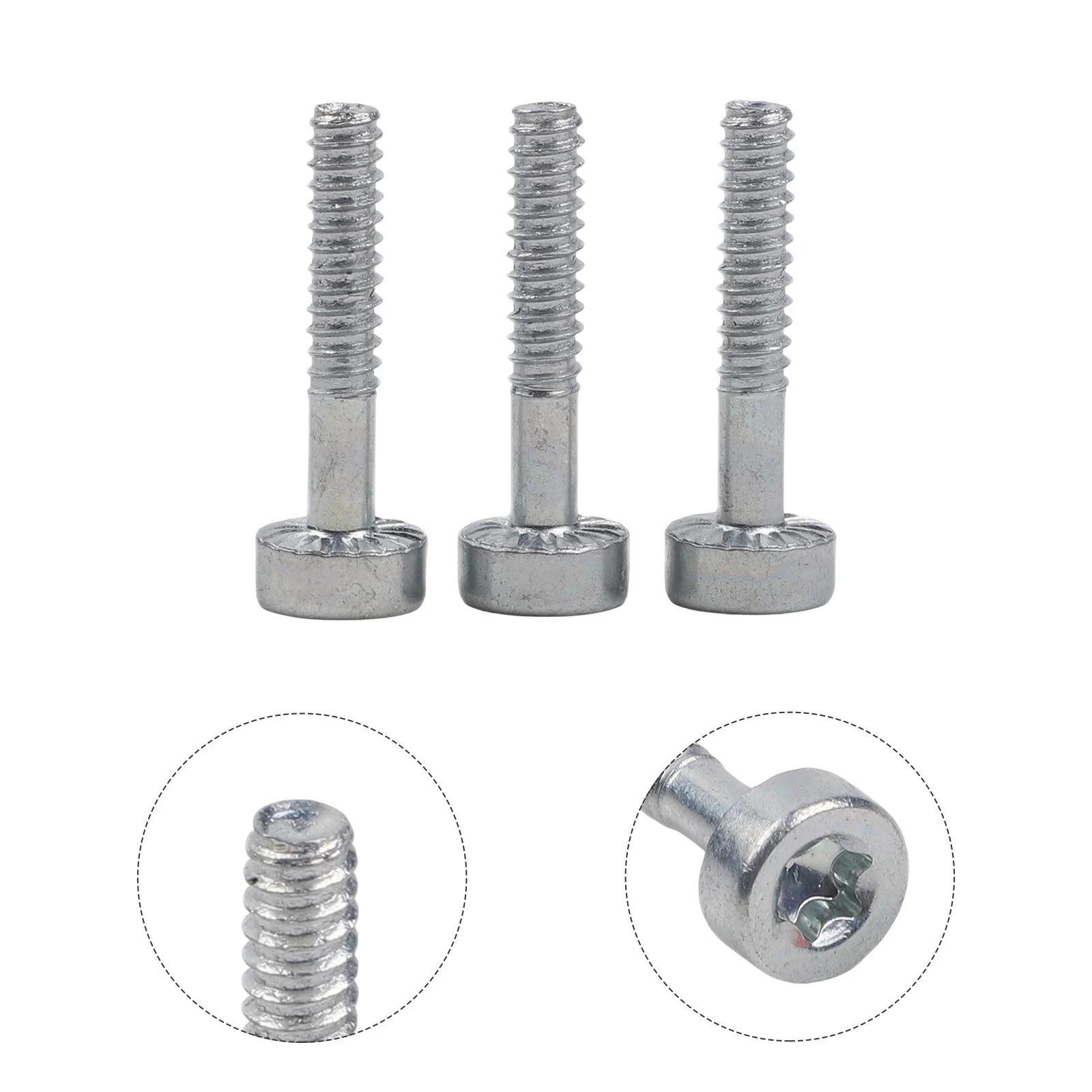 Trimmer Parts Replacement Screws Metal Construction Three-piece Set No Special Tools Required Garden Maintenance