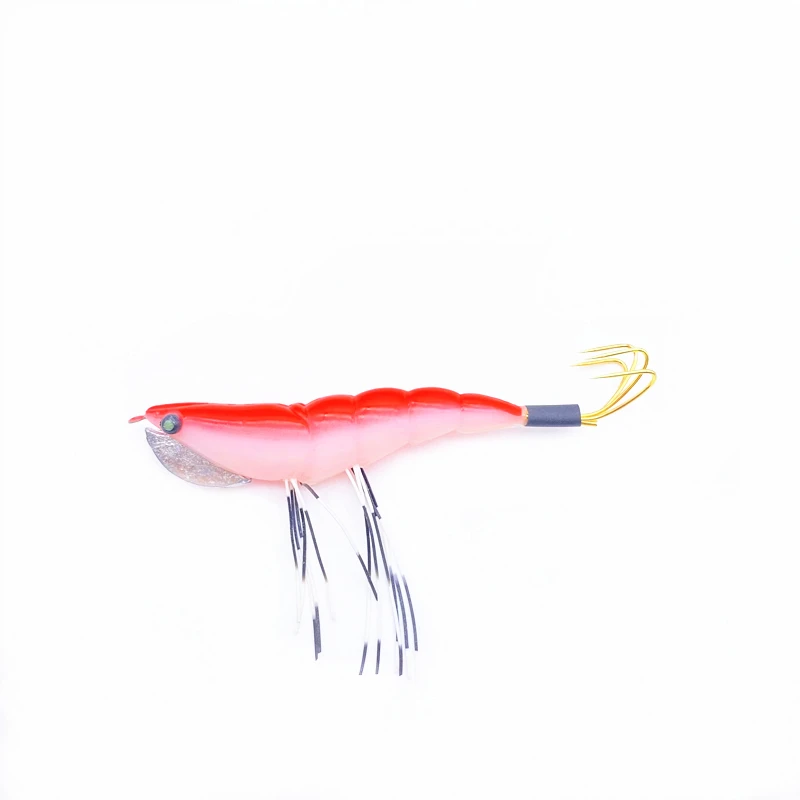 10Pcs Squid Jigs Hard Plastic Octopus Lures 12.5cm 17.5g Mixed Color Cuttlefish Artificial Lures Wooden Shrimp With Squid Hooks