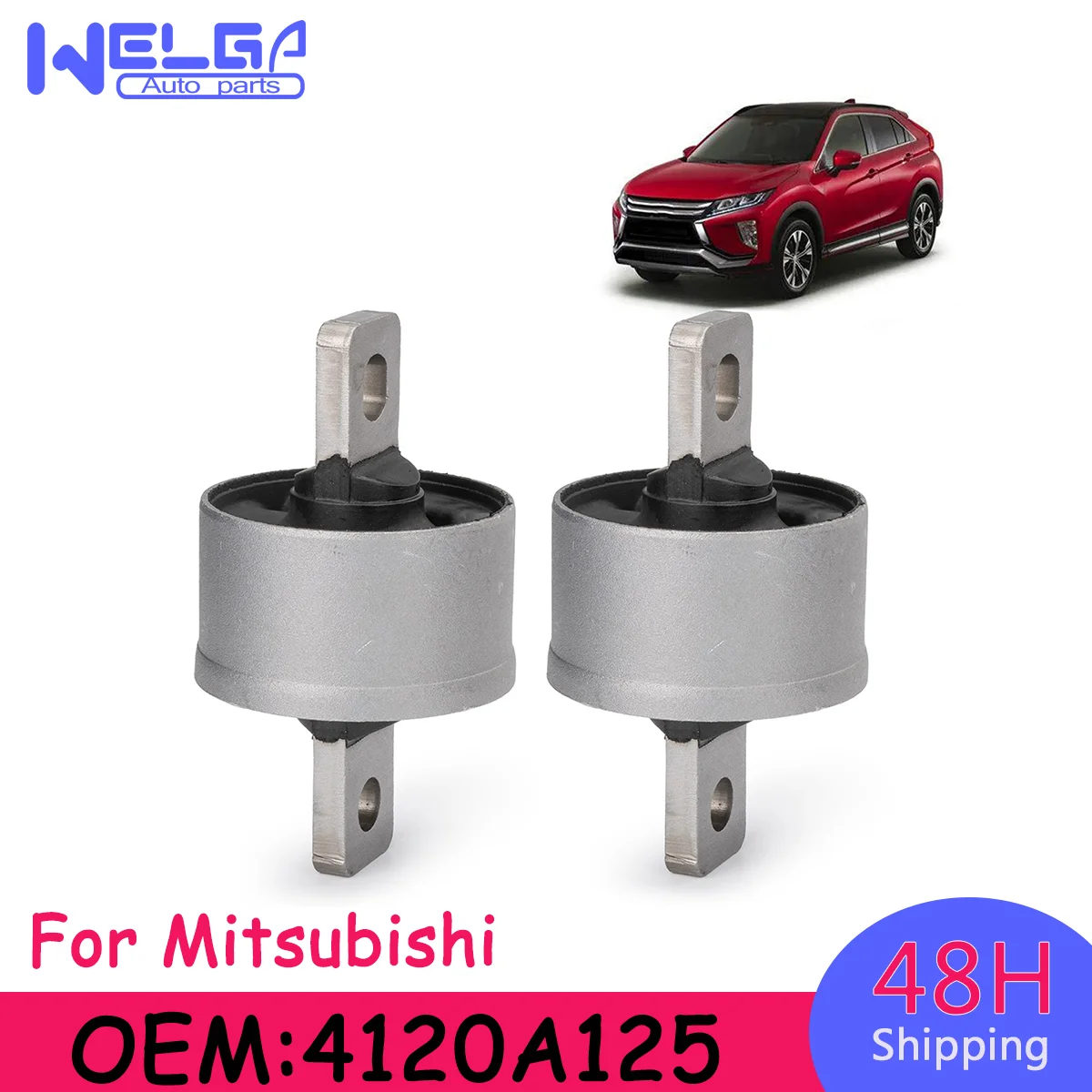 

2PCS Bushing Independent Suspension Arm For Mitsubishi Lancer 2008-2017 Outlander 07-20 4120A125 4120A181 MN101430 MABCW8