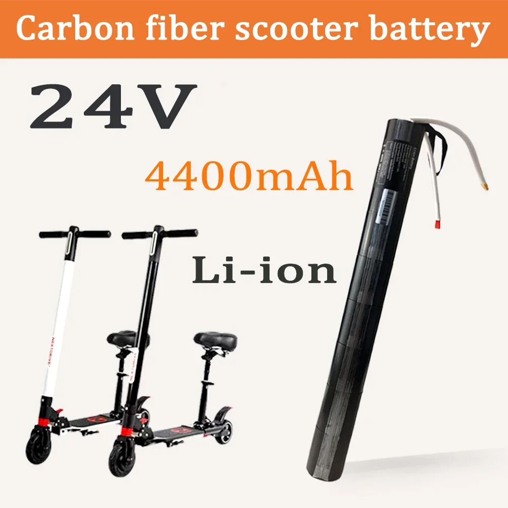 24V 4.4AH 100% original Lithium Battery Pack Carbon Fiber Scooter Electric Scooter Battery Pack ,for Carbon Fiber Battery