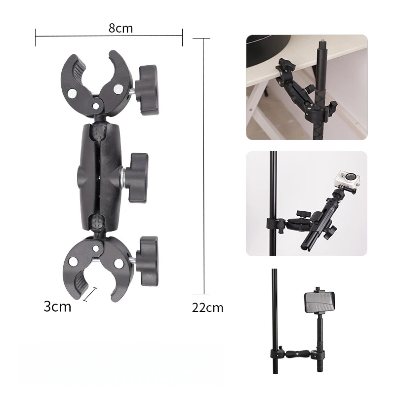 

Motorcycle Riding Navigation Bracket Handlebar Mount Universal Head Tube Clamp Motorcycle Phone Holder