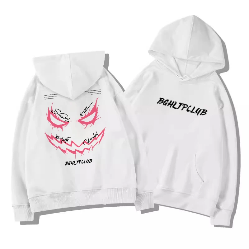 2026American High Street Devil Print Hat Fleece Autumn Winter Warm Casual Outdoor Loose Comfortable Versatile Soft