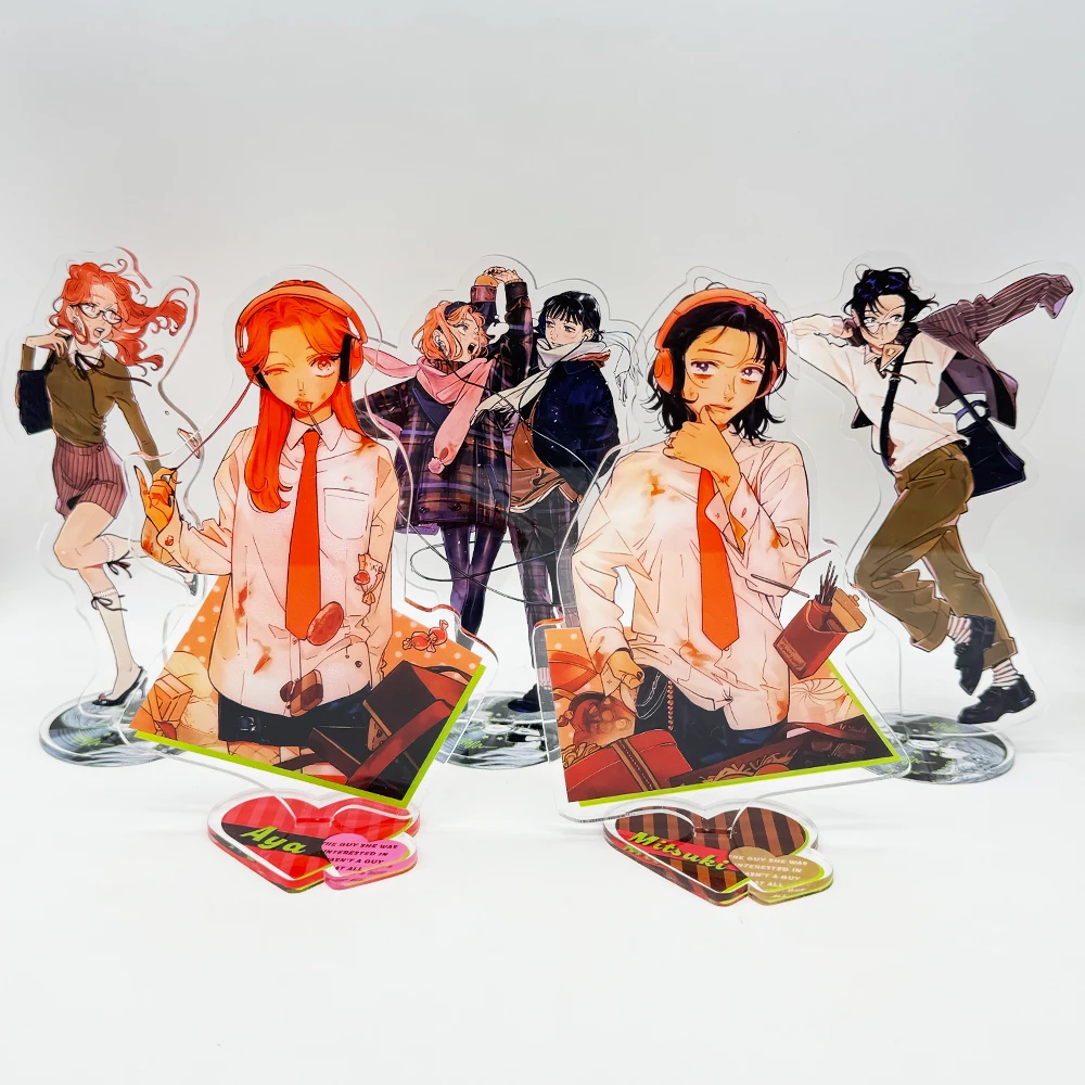 Anime O cara foi interessado em não fosse um cara em todos os 15 cm Koga Mitsuki Oosawa Aya Joe Kanna Acrílico Stand Presente para fãs de aniversário