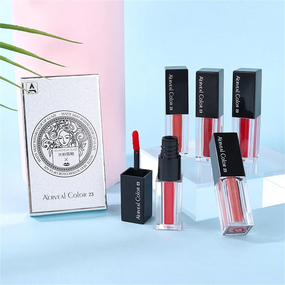 1/2/3PCS Wit Dicht en licht Niet gemakkelijk af te nemen Make-up Non-stick Cup Lipstick Waterdicht Zachte misttextuur Lock Rijke kleur