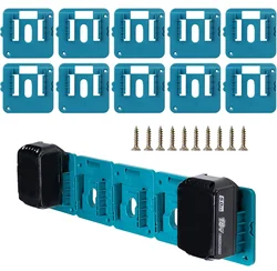 10PCS Battery Holder with Screws Battery Mounts Holder Dock for Makita 18V Fit for BL1860 BL1850 BL1840 BL1830(w/10 Screws)