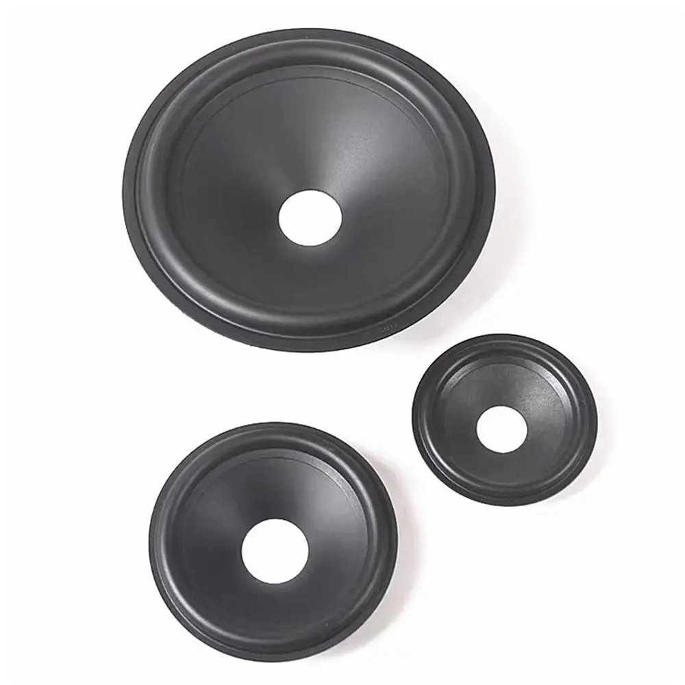 1Pcs 3/4/5/6.5/8/10/12inch Speaker Woofer Paper Cone Rubber Surround Matte Voice Coil Repair Kit Black Speaker Accessory