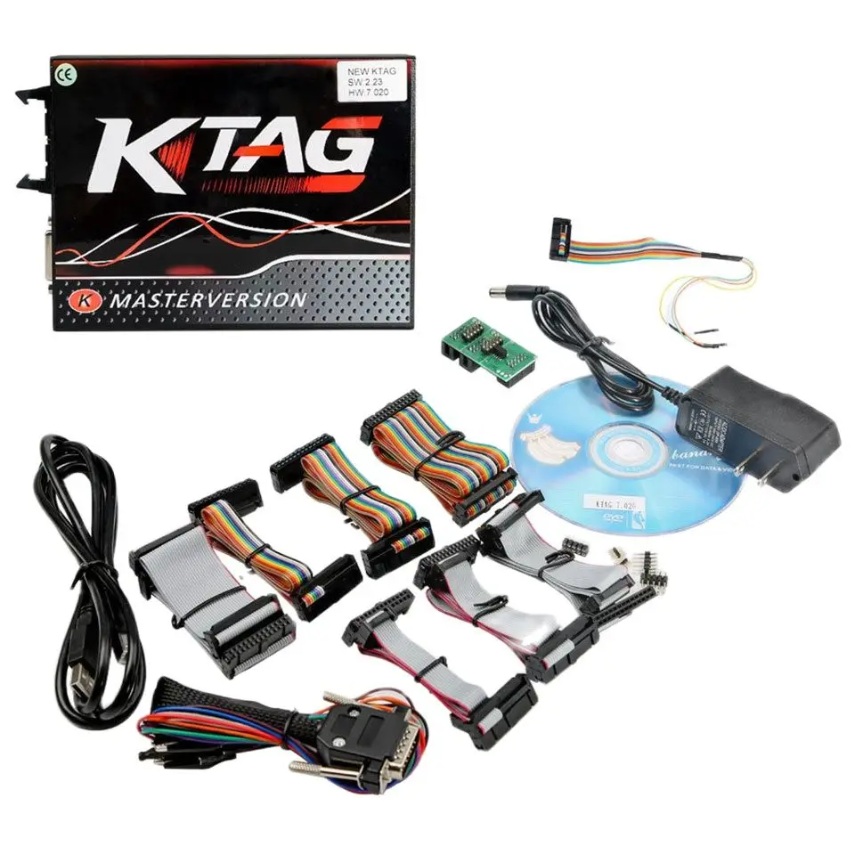 2023 EU Red KTAG V7.020 Master V2.23 ECU Programmer K-TAG 7.020 OBD2 Manager Tuning Kit KTAG V2.23 No Token Limit