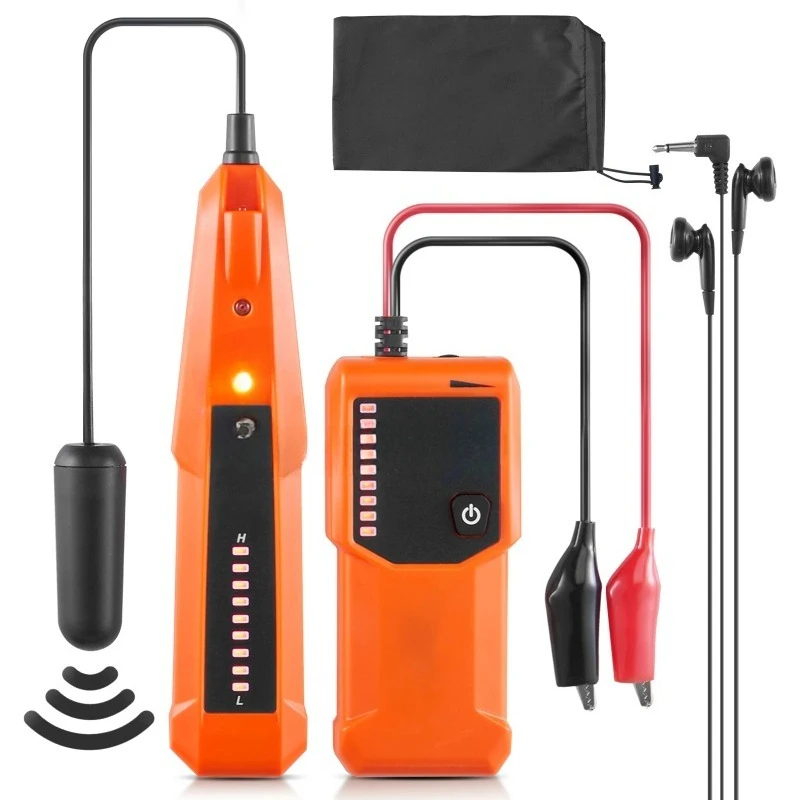 Underground Cable Locator 3 FT Max. Detection Depth Wire Tracer Break Detector with Earphone for Finding Buried Cables