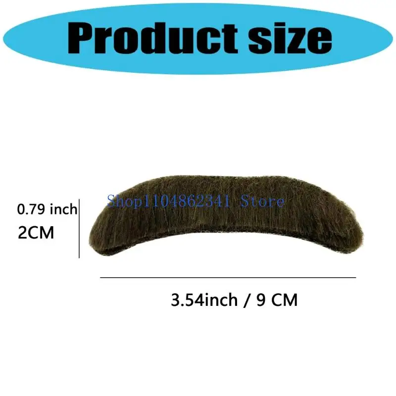 5asd Romanzo Baffi Finti, Forniture per Feste con Baffi, Baffi con Barba Finta Autoadesivi per Feste in Maschera e Spettacoli