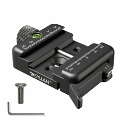 WEYLLAN-adaptador AP50 Arca Swiss Picatinny, abrazadera para trípode, placa de liberación rápida, riel Nato, adecuado para foto de caza, cabeza de bola