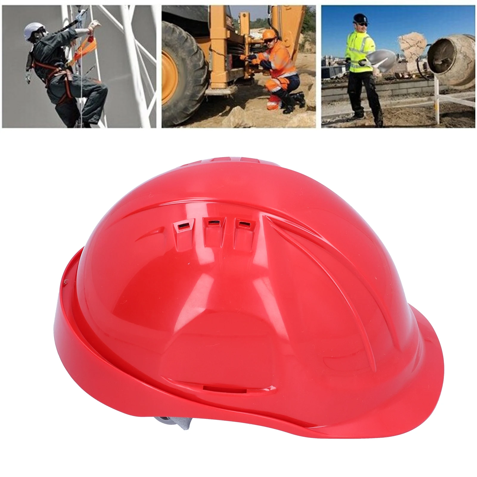 

ZK30 Red Breathable Hard Hat ABS Adjustable Anti Smash Impact Resistant Helmet for Construction Sites Protective