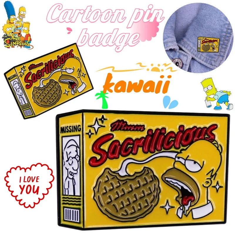 

Cute The Simpsons Cartoon Skeleton Enamel Pins, Funny Halloween Brooches, Decorative Badges for Clothes & Backpacks