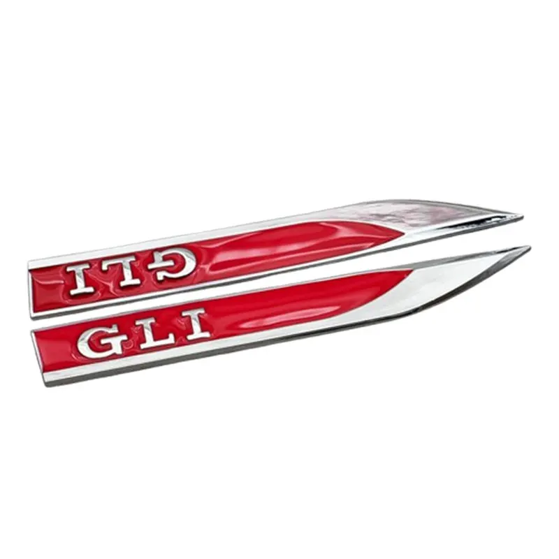 2pcs Metal VW GLI Car Fender Side Badge Sticker Emblem For Volkswagen VW GLI Logo Golf Sagitar Jetta MK5 MK7 MK4 MK6 Accessories