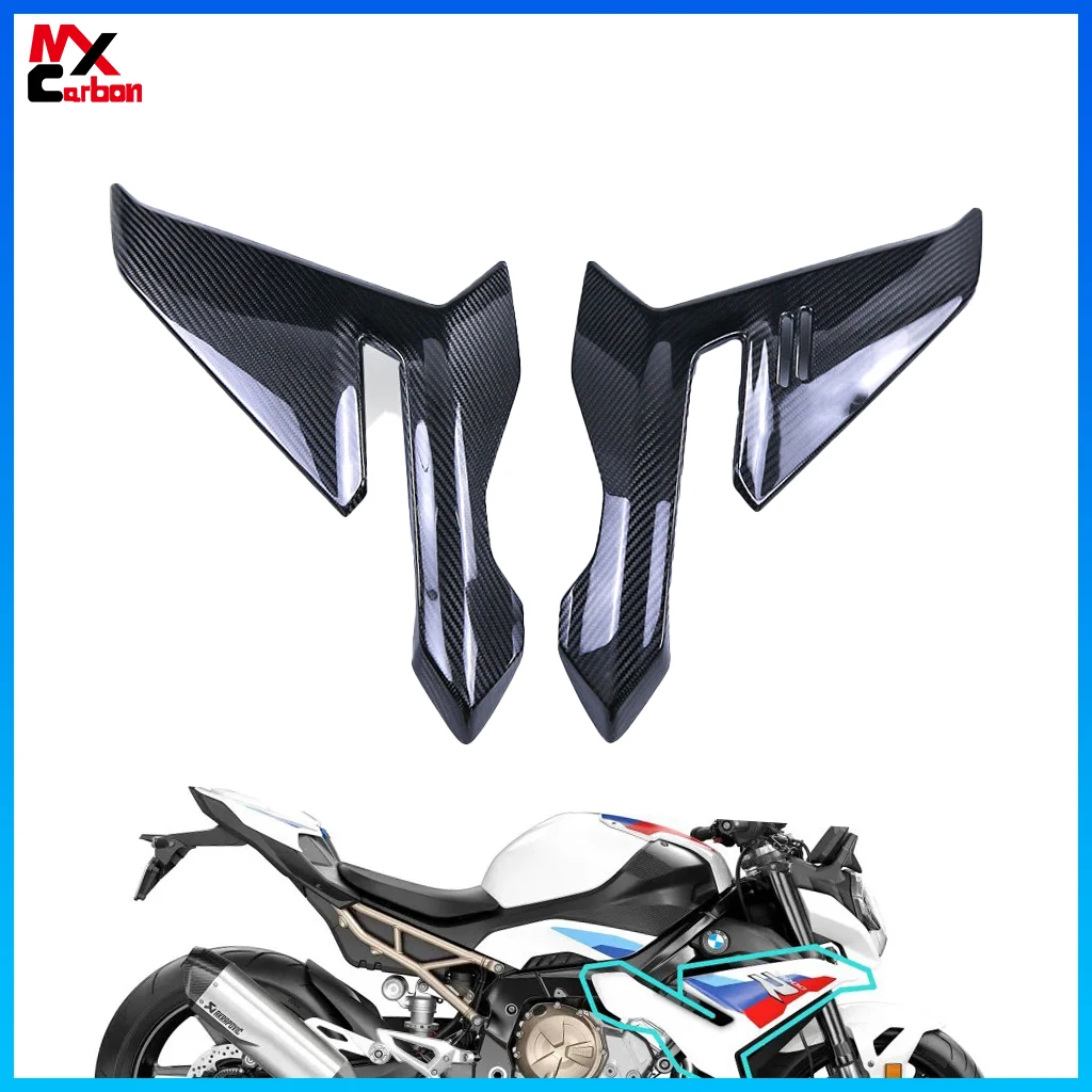 

Боковые панели мотоцикла, крышка для BMW S1000R 2021 2022 2023, боковой обтекатель из углеродного волокна, Сменные аксессуары