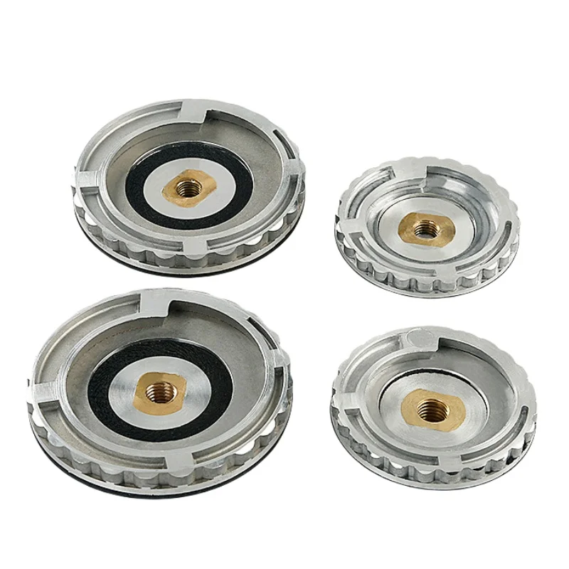 100mm 125mm Snail Lock Backer Pad Aluminum Rubber Adapter Backing Pad For Diamond Edge Polishing Pad Holder M14 M5/8-11 Thread