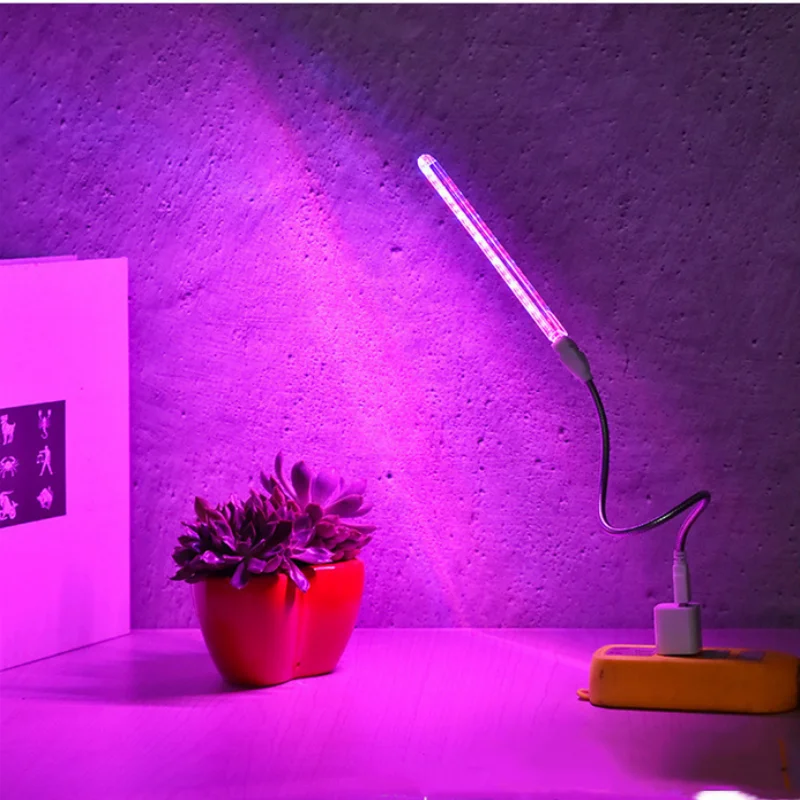 5V LED Grow Light Full Spectrum Plant Lamp with Flexible Hose Indoor Greenhouse Phyto USB Lamp Flower Seedling Hydroponic Light