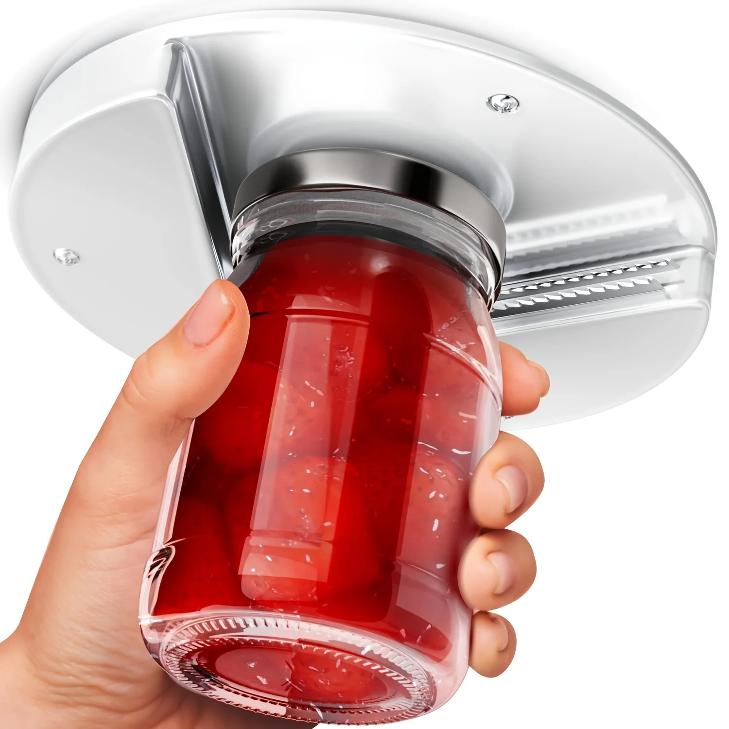 3pcs 2-in-1 Down Cabinet Can & Can Opener Set - Heavy Duty Swivel with Ergonomic Handle, Multi Size Lid Clamp for Kitchen