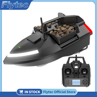 Flytec Official Store V020 Hot Sale 40 Points,3 Bait Tank, 2KG Loading, 500M, Night Light, Auto Cruise/Return GPS RC Bait Boat