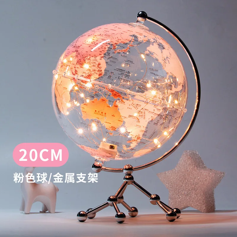 Starry Illuminated Globe Bracelet Lights, Battery Powered Mini Decorative Figurine for Indoor Home Decoration